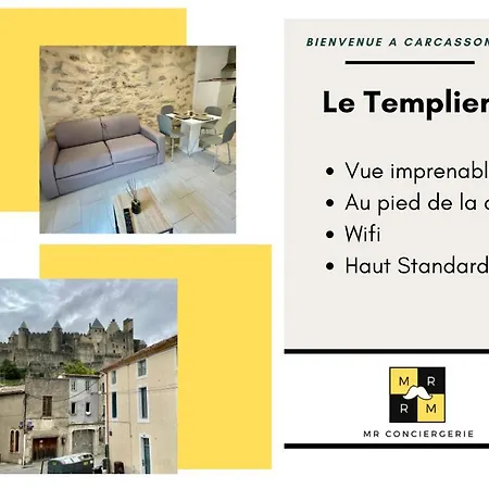 Le Templier Vue Cite Pied Cite Medievale Neuf Apartment *